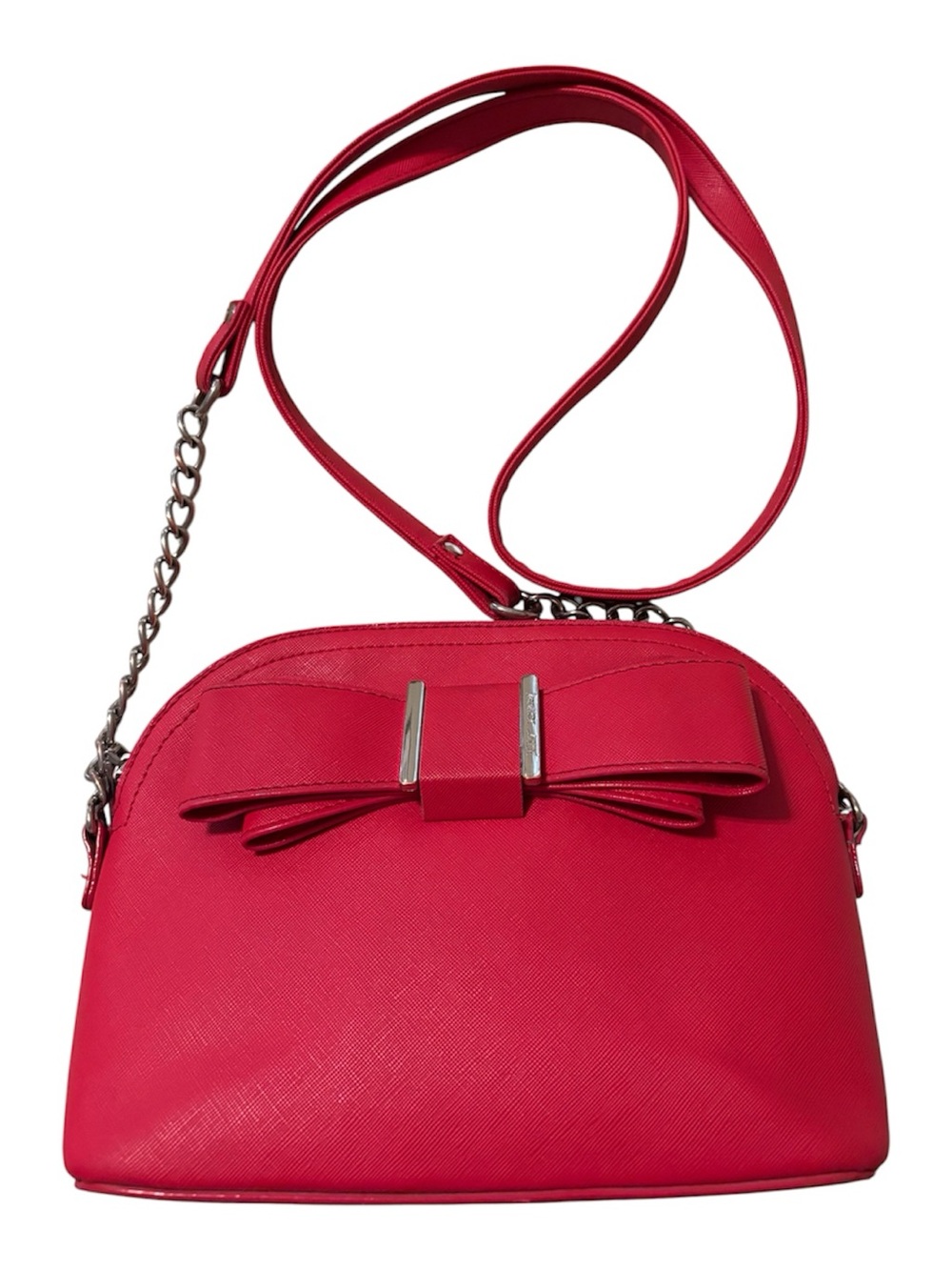 Betsey Johnson red domed crossbody